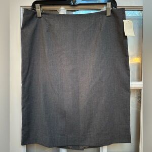 Trina Turk Classic Smoke Gray Pencil Skirt Lace Lining Nordstroms Size 10 M NWT